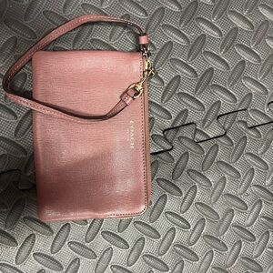 Coach wristlet (leather)